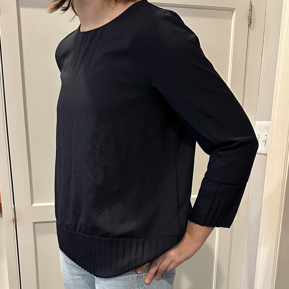 Molly Bracken Navy Blue Blouse Long Sleeve Blouse